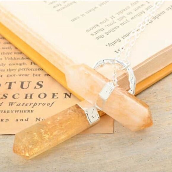 Brazilian Citrine 35inch Necklace in Silvertone 110.50ctw - Picture 5 of 13